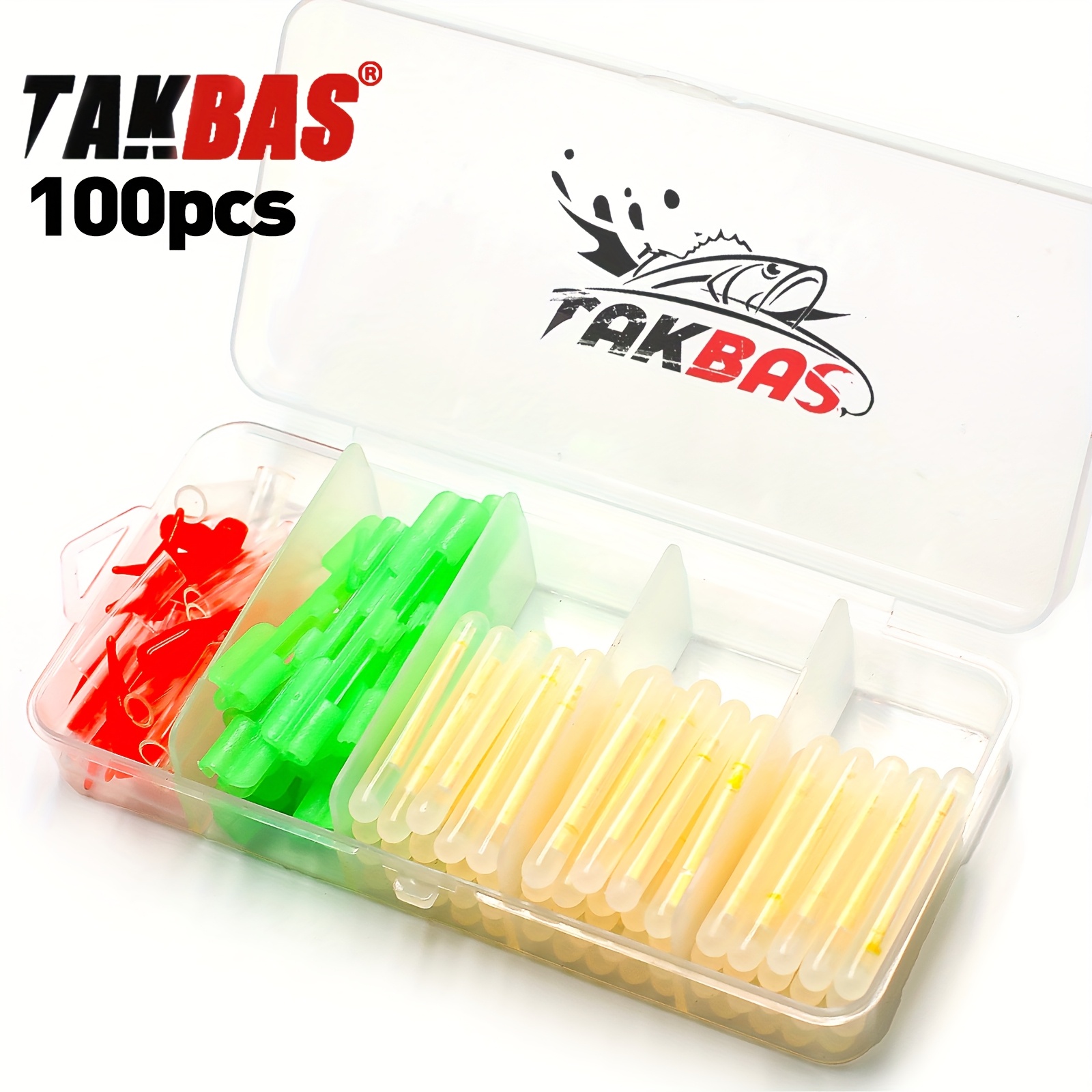 Fishing Lure Making Kit - 100PCS Fishing Glow Sticks Set, Rod