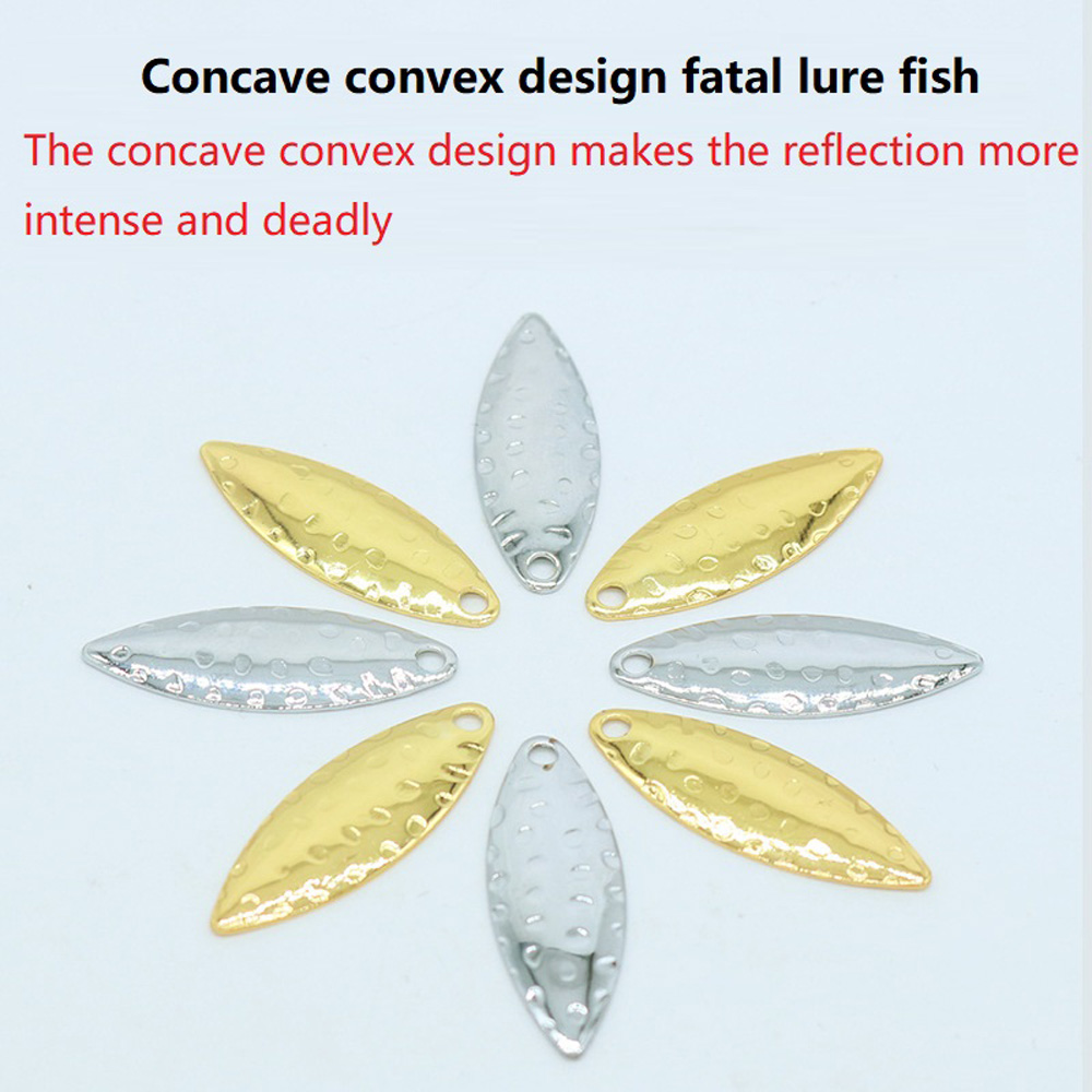 10Pcs/lot Willow Leaf Sequin P - Fishing Lure Spinner 评论和价格